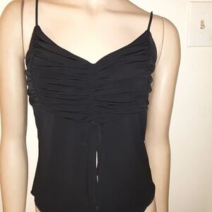 V-NUS black spaghetti strap shirt, size L